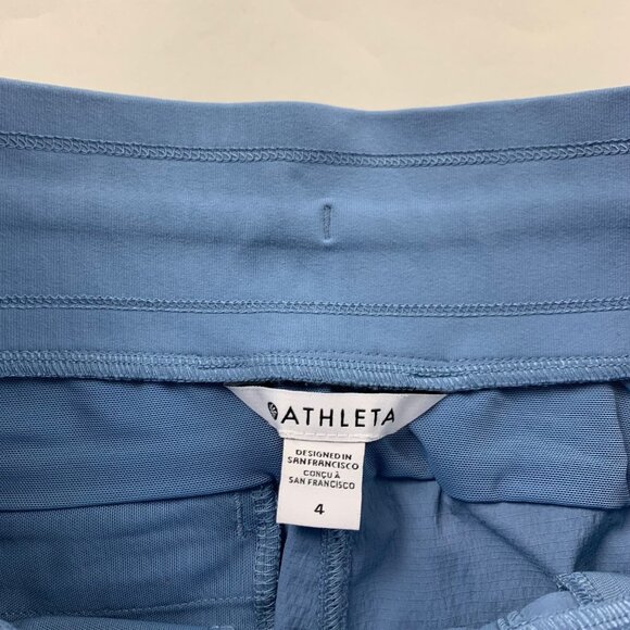 Athleta Sky Blue Stretch Nylon Jogger Athletic Pant 4 - Picture 3 of 7